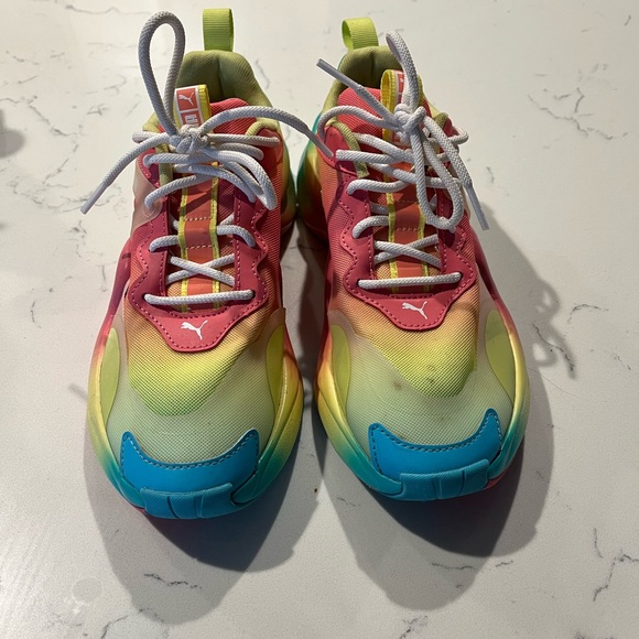 Free People X Puma Movement Sneaker Rainbow 6.5 EUC rainbow sneaker - Picture 4 of 6